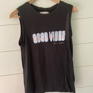 Spiritual Gangster Good Vibes Tank Top, Sz Small